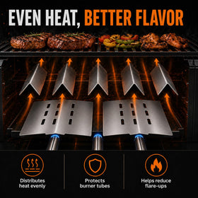 Utheer Genesis 300 heat deflectors 2-pack protect burners and optimize heat flow
