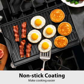 Utheer griddle oven-to-stovetop compatibility for versatile cooking.