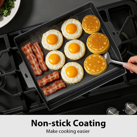Utheer griddle safe and easy to clean after cooking