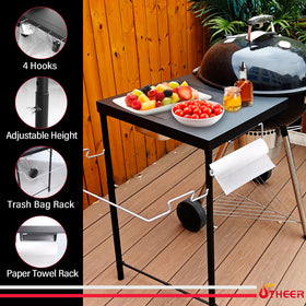 Utheer paper towel holder on grill table improves cleanup workflow