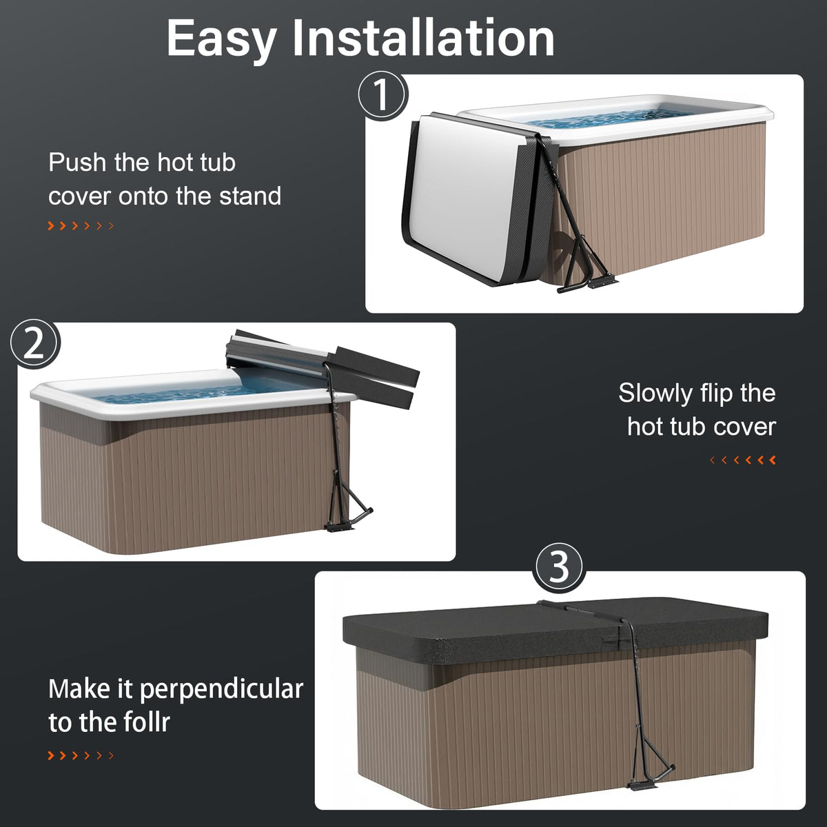 Utheer heavy-duty frame supports heavy spa covers for frequent use