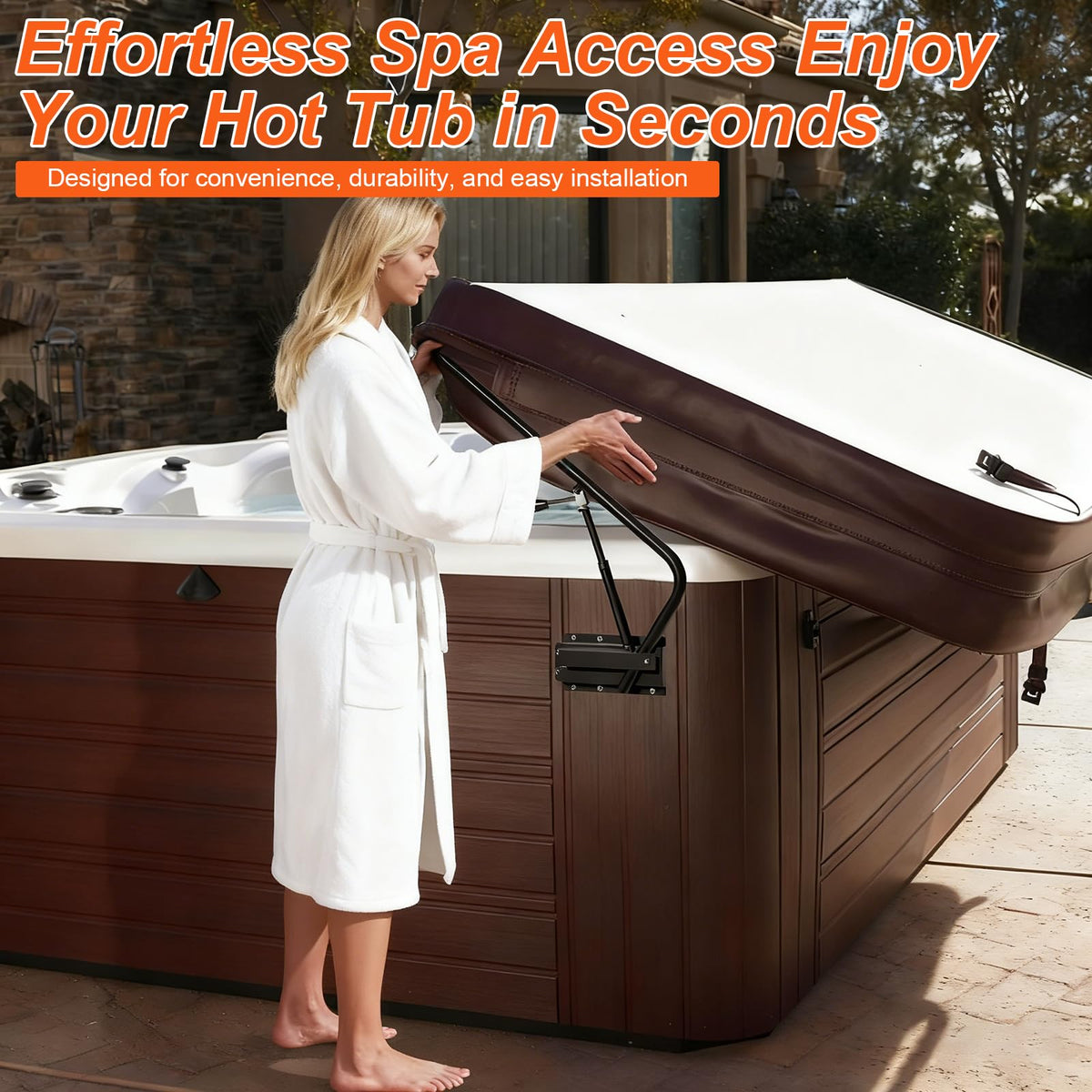 Utheer hot tub cover lifter installation video guide for quick setup.