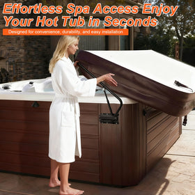 Utheer hot tub cover lifter installation video guide for quick setup.