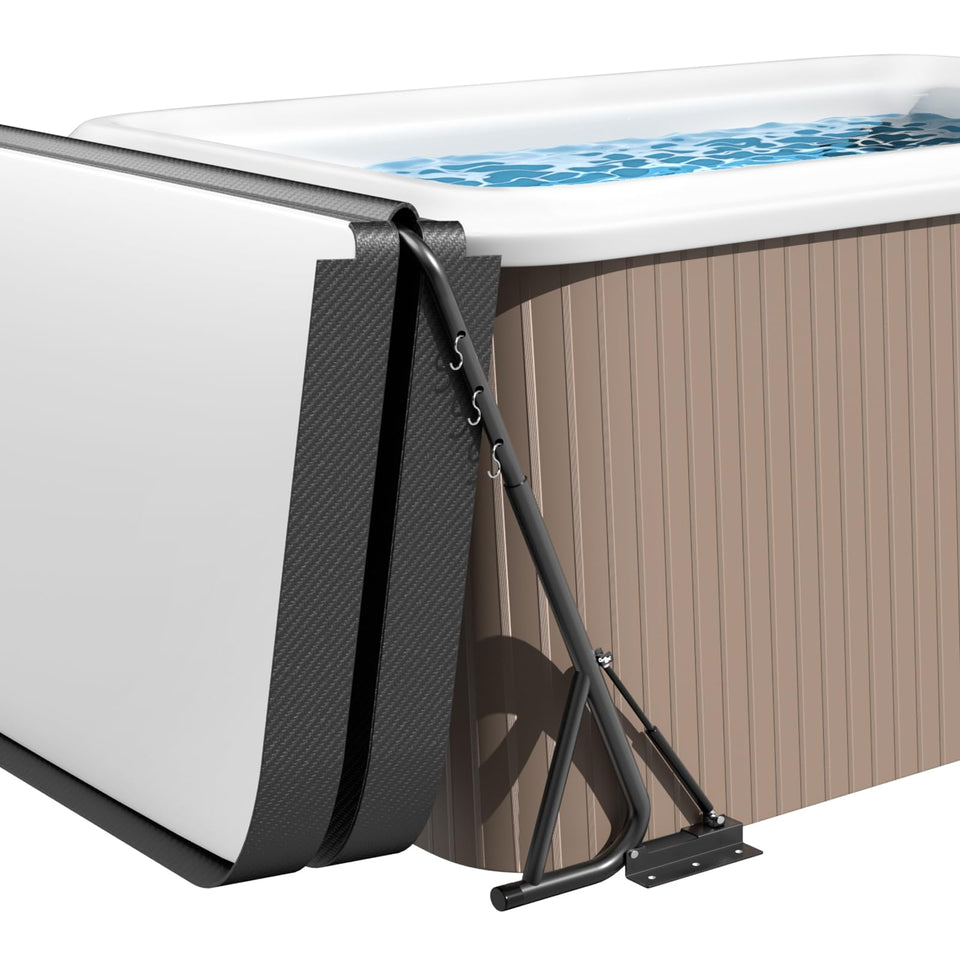 Utheer hydraulic cover lift showcasing smooth unfolding mechanism for one-person use