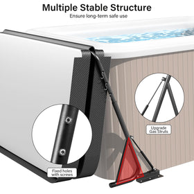 Utheer six-side-hooks keep towels within reach during spa sessions