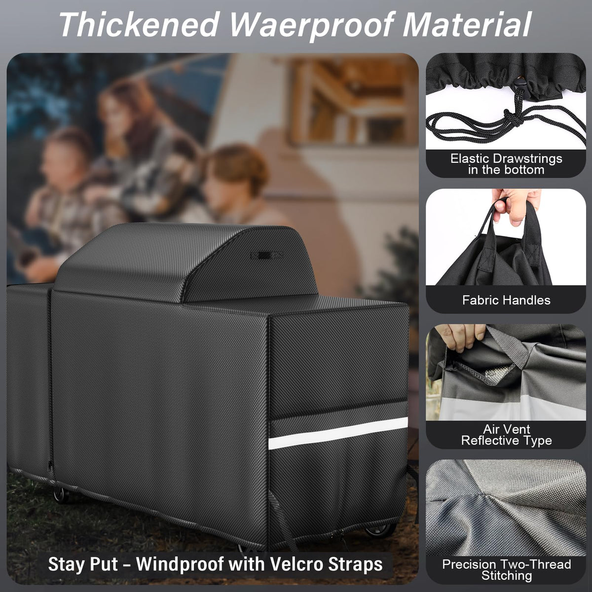 Utheer Traeger Woodridge Pro breathable vents aid airflow and condensation control