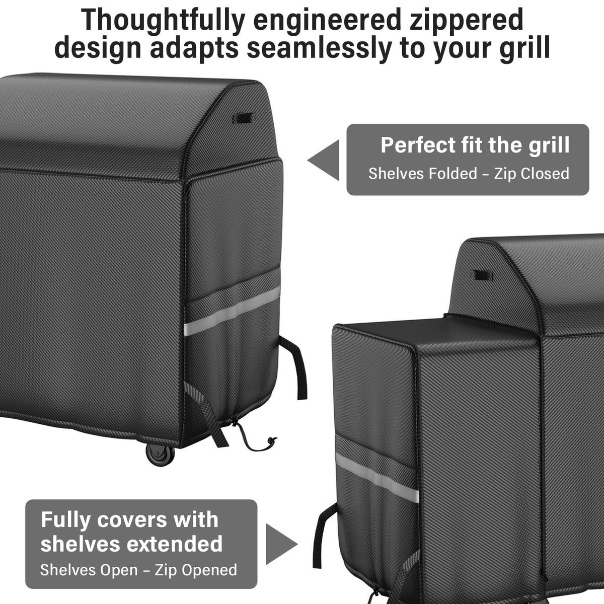 Utheer Traeger Woodridge Pro cover with zip design fits shelves folded