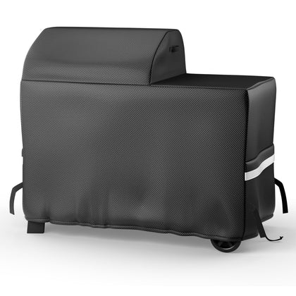 Utheer Woodridge fit cover for Traeger TFB86MLH showing precise fit and coverage