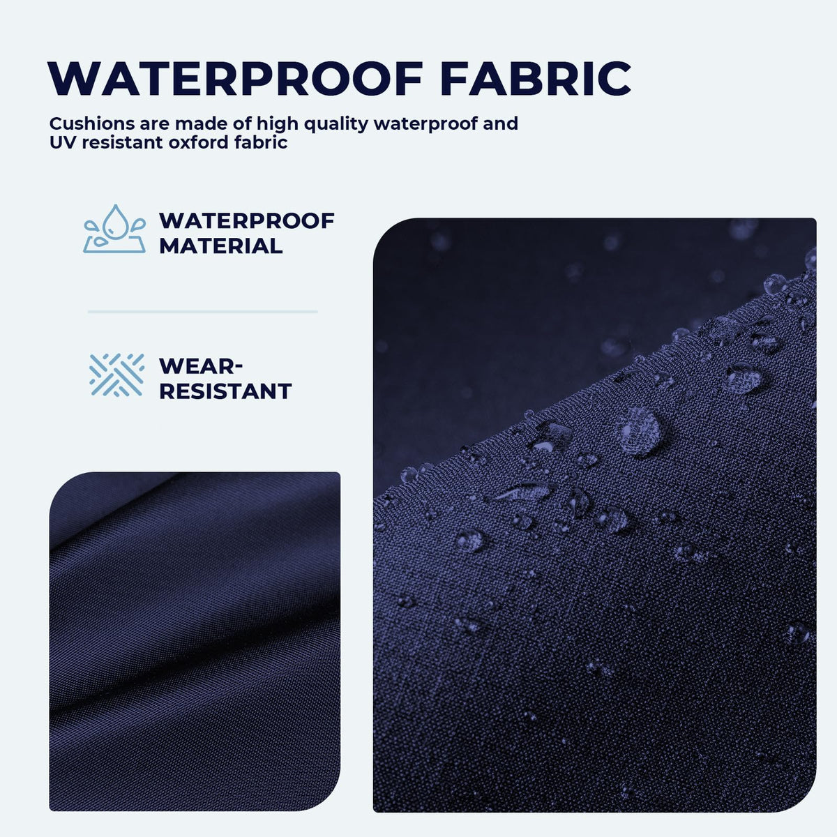 Uthem 28D foam seat cushion evenly distributes weight to ease hip pressure.