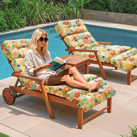 Uthem Daisy cushion side view highlights anti-slip back cover for secure seating.