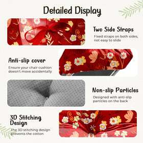 Uthem cushion with 3D pattern design enhances patio decor.