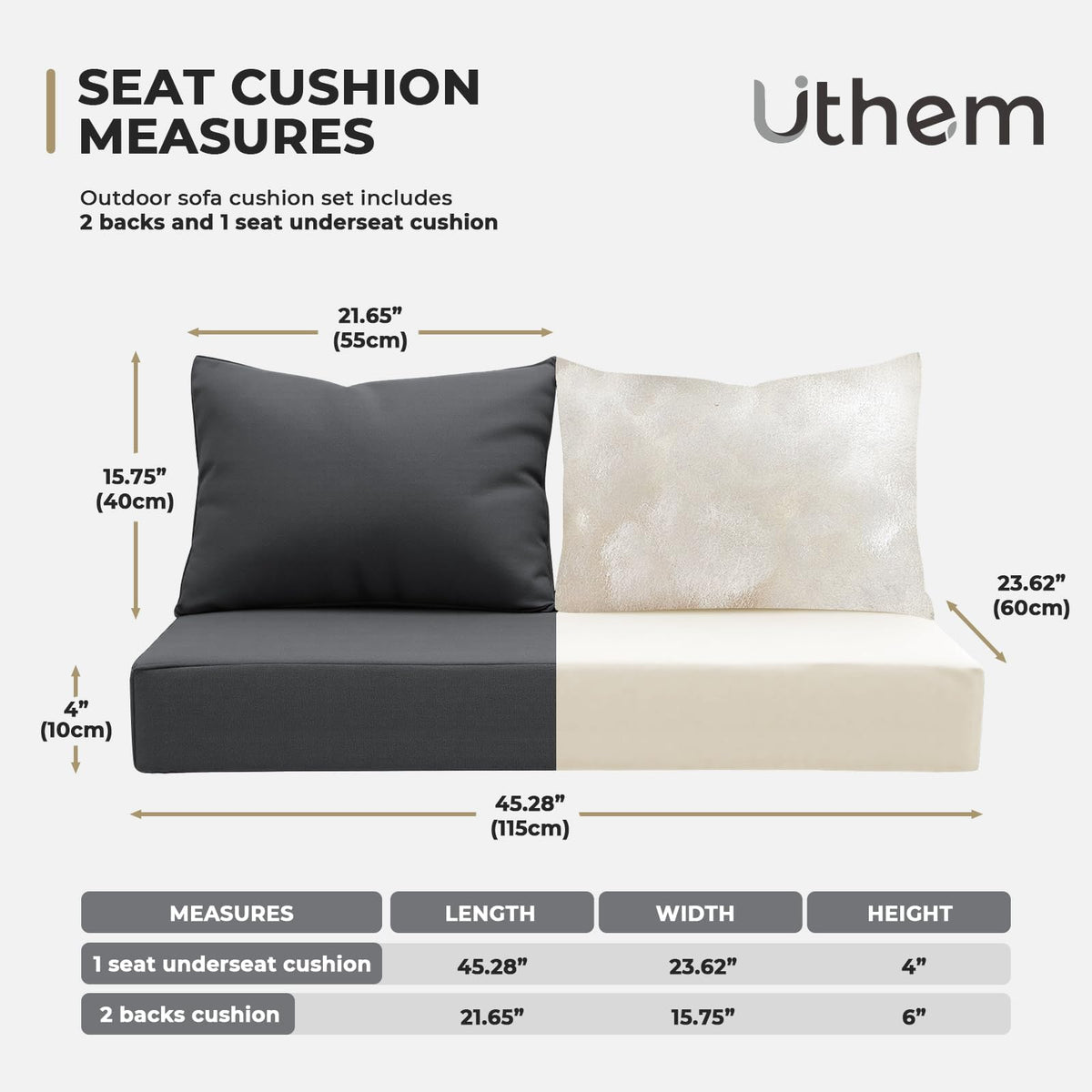 Uthem back pillow cushion provides lumbar support for relaxed outdoor seating