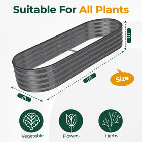 Utopia Home open-base raised bed enables better drainage and root access