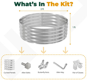 Two-pack kit ready to assemble for flexible patio layouts.