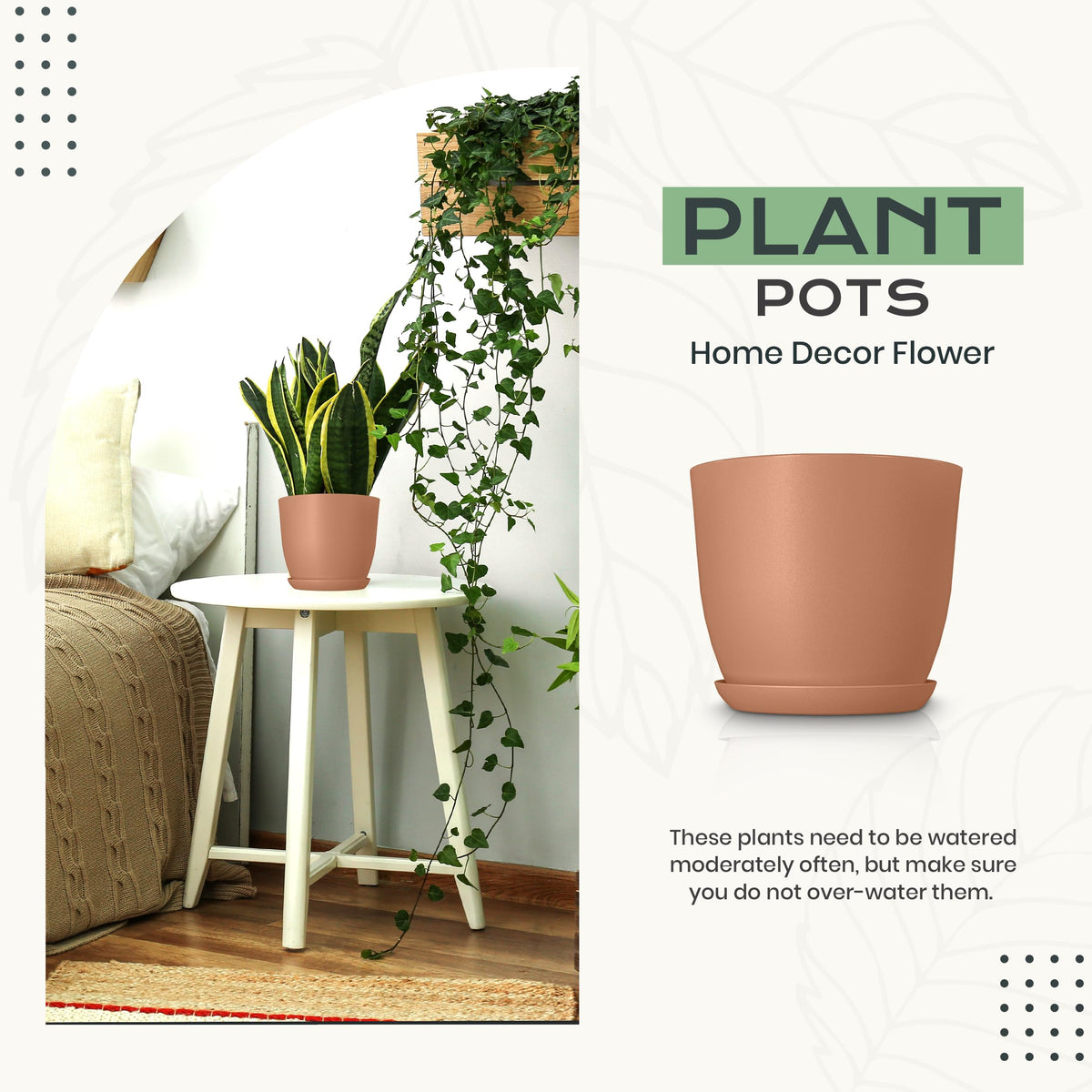 Utopia Home 5.3-inch plant pot with drainage for compact decor.