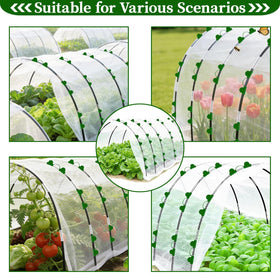 UTOUMON black arch garden frame helps distinguish plant zones while shielding crops.