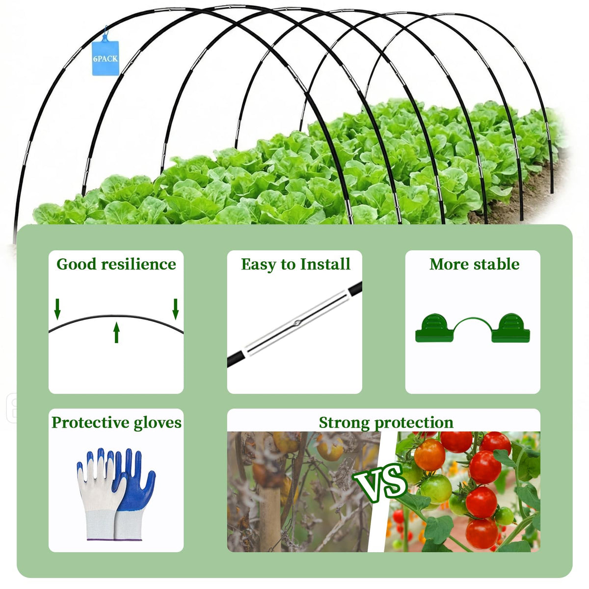 UTOUMON clips 20 pcs secure netting firmly for stable protection.