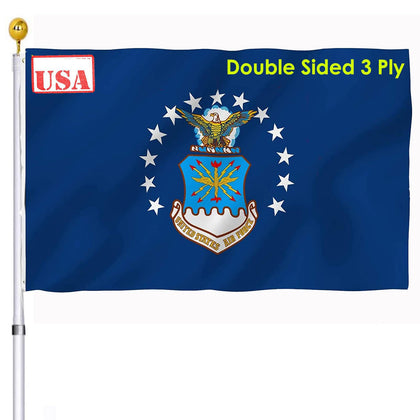 UTSANG Air Force flag 3x5 outdoor double-sided displays vivid colors for outdoor use