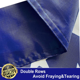 UTSANG flag stitching detail demonstrates sturdy sewing for long-lasting display