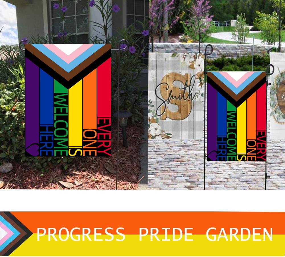 UTSANG Progress Pride flag outdoor use with weather-friendly presentation.