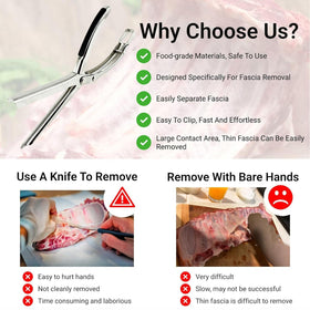 utvasro Rib Membrane Removal Tool dishwasher safe design simplifies cleanup after grilling
