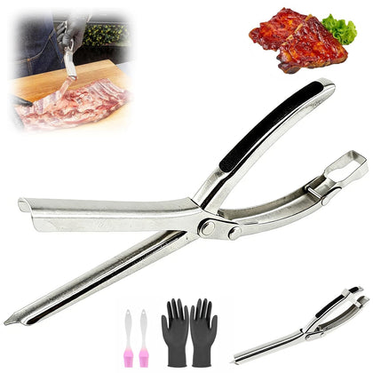 utvasro Rib Membrane Removal Tool front view showing durable stainless steel rib prep performance
