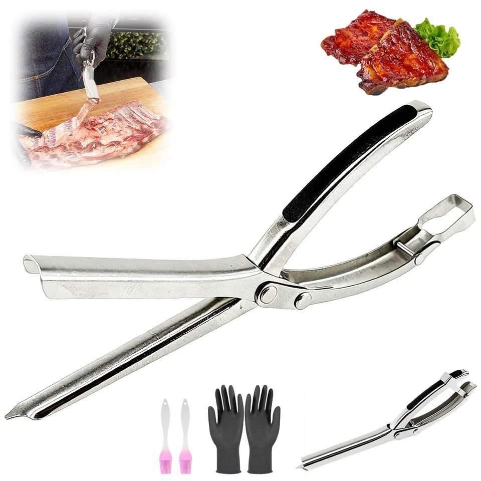 utvasro Rib Membrane Removal Tool front view showing durable stainless steel rib prep performance