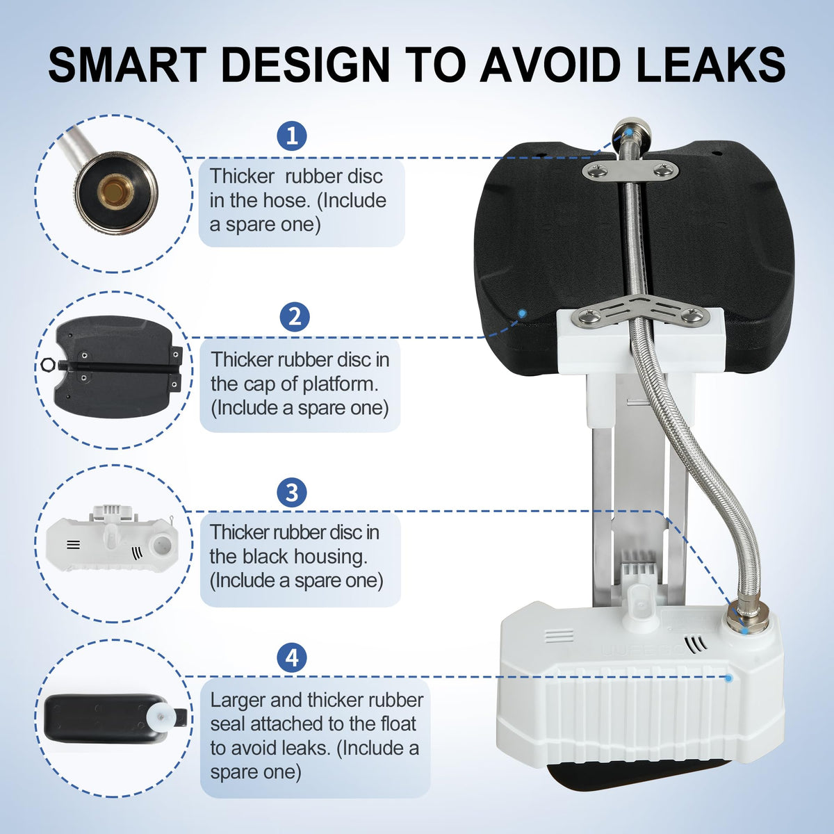 uueeGo pool leveler adjustable height adapts from 2 to 9 inches