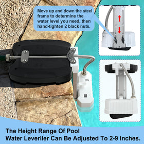 uueeGo pool leveler stainless steel hose resists wear for outdoor sessions