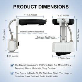 uueeGo pool leveler UV resistant housing withstands sun exposure for seasons