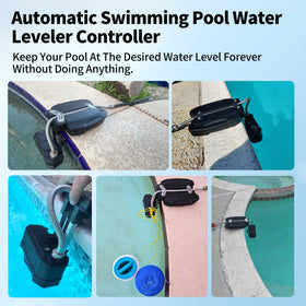 uueeGo in-use illustration shows automatic filler maintaining target water level.