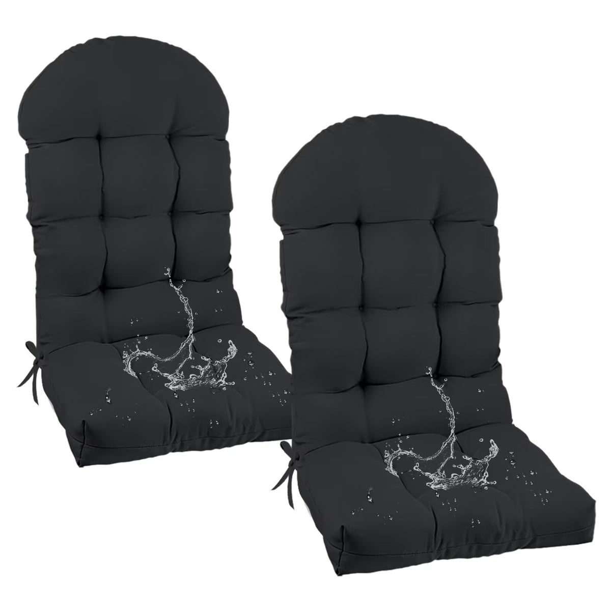 UUluhao Adirondack cushion Navy Floral front view for outdoor seating comfort