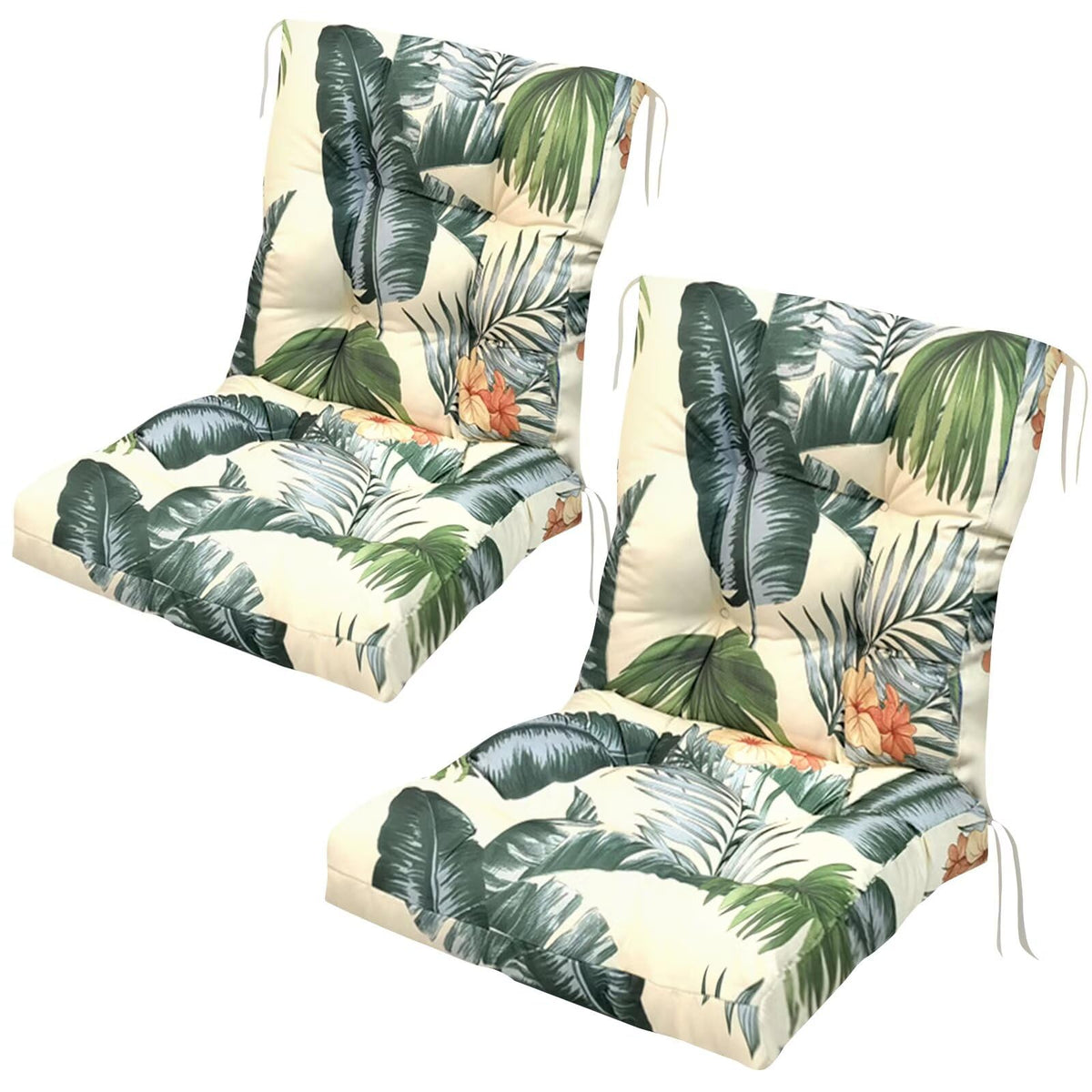 UUluhao waterproof outdoor chair cushion set of 2 for patio seating, easy to clean