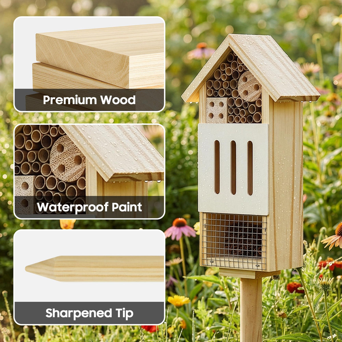 UUMENHA butterfly house and ladybug nest offers shelter and nesting
