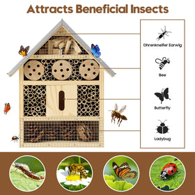 UUMENHA insect hotel ladybug-nook closeup promotes natural pest control