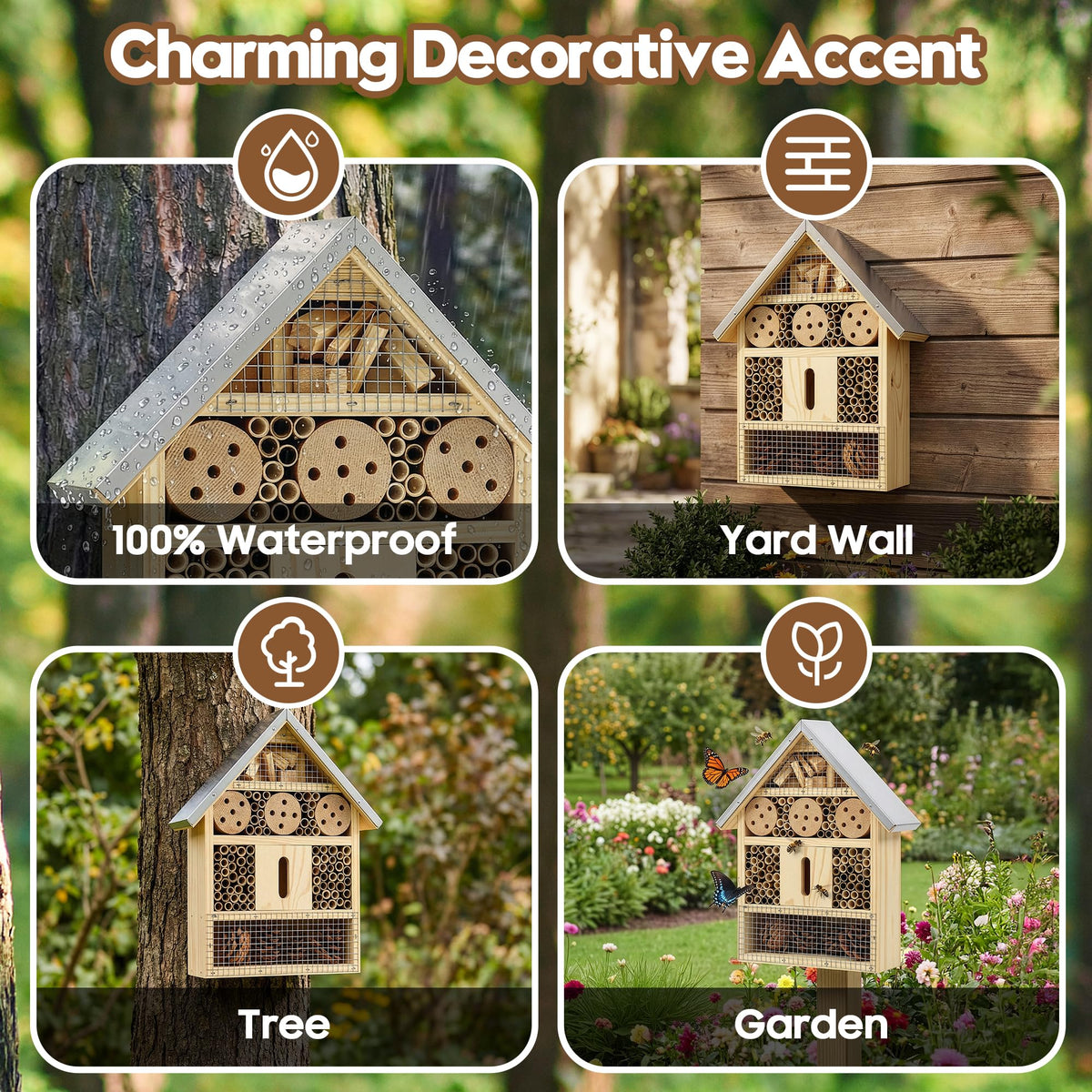 UUMENHA insect hotel multi-zone-layout showcases integrated habitats