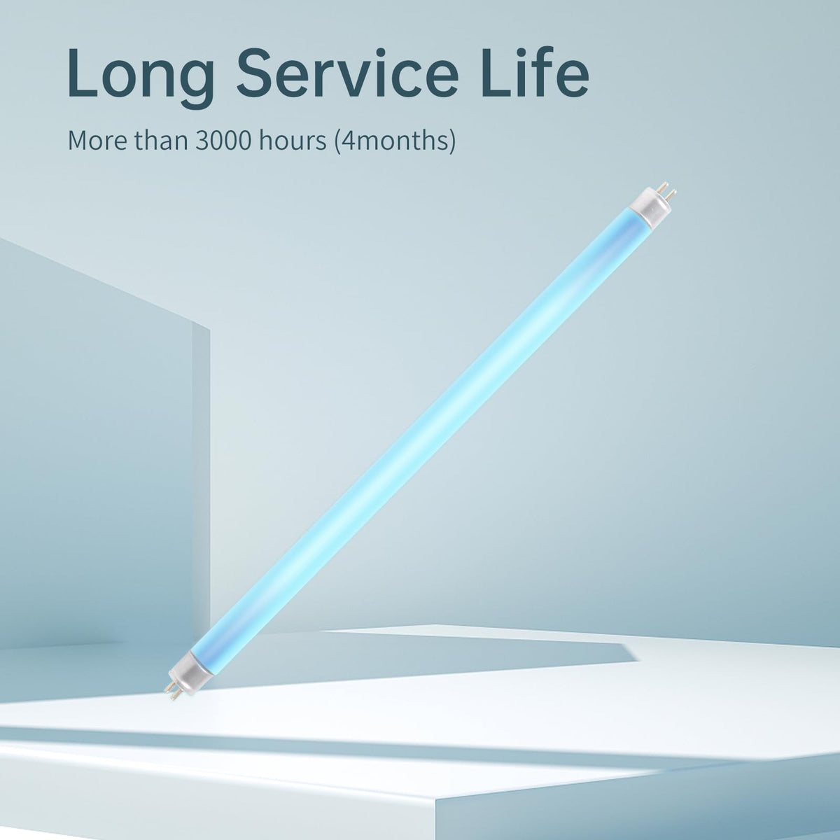 Uvcoolplunge 3000+ hours lifespan reduces replacement frequency.