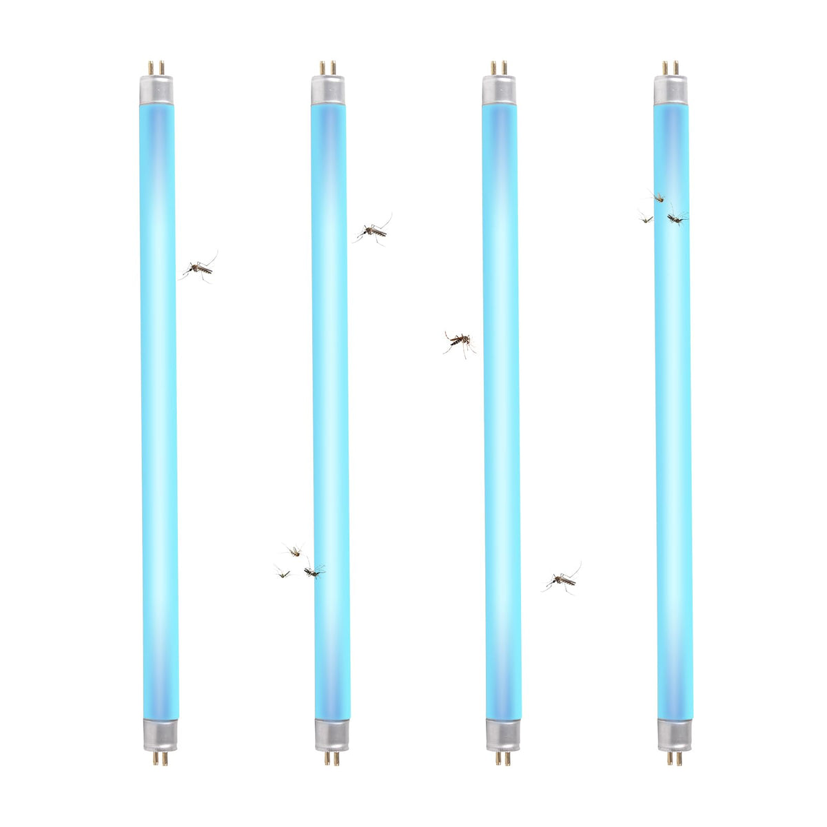 Uvcoolplunge 4-pack 8W 12-inch T5 bulbs for bug zappers and traps.