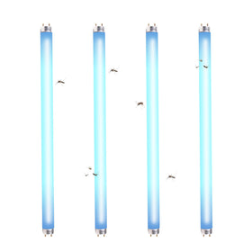 uvcoolplunge four-pack 18-inch bulbs, 365nm UV, attract flying insects for zappers.