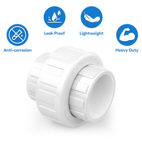 UwinVwin PVC union labeling and packaging reveals kit contents and sizing.