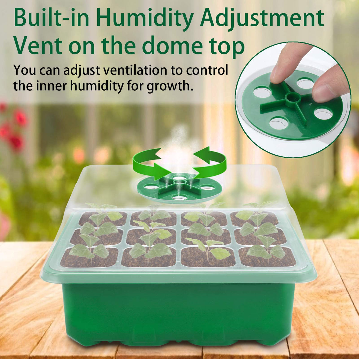 UWIOFF clear seed trays show root growth without disturbing young plants