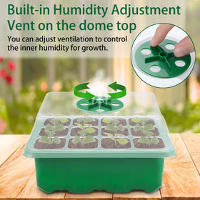 UWIOFF clear seed trays show root growth without disturbing young plants