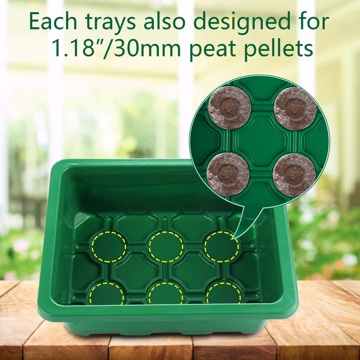 UWIOFF durable reusable plastic trays designed for heat mats and long-term use