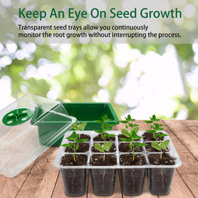 UWIOFF seed tray with drainage holes prevents overwatering and root rot
