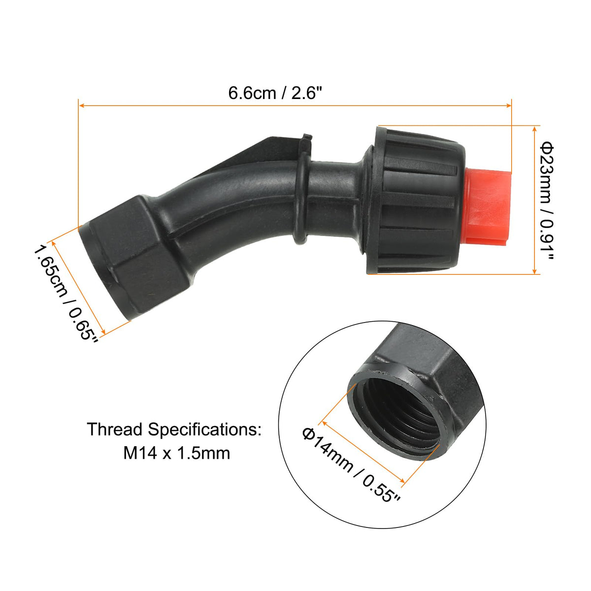 uxcell 110-02vp yellow nozzle tips for versatile spraying tasks