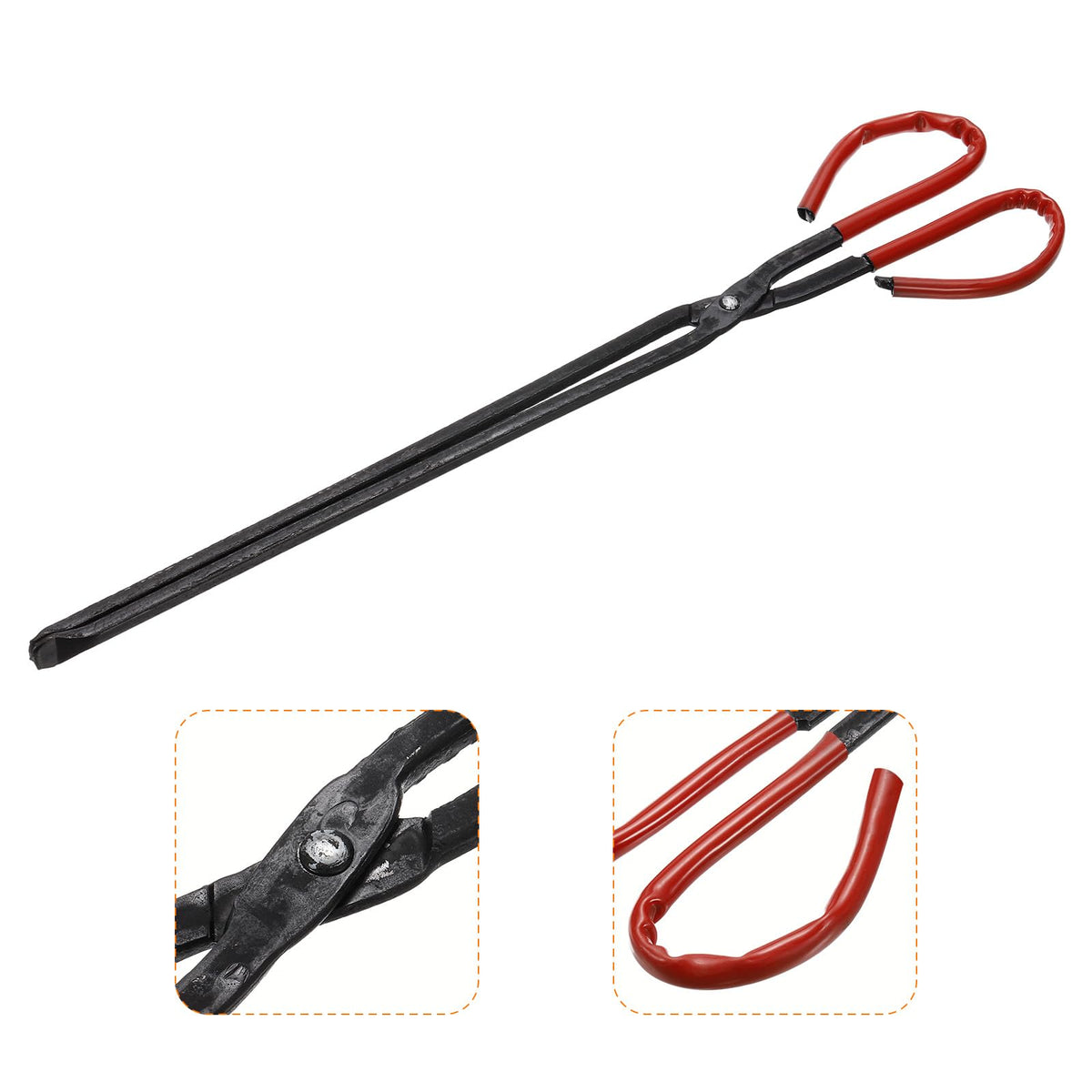 uxcell scissors tong with TPU grip for comfortable non-slip use