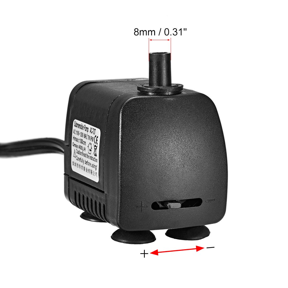 uxcell suction cups attached for secure mounting on glass.