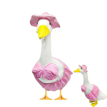 UXEWOIZ porch goose summer outfit on display adds festive lawn charm for spring decorating.