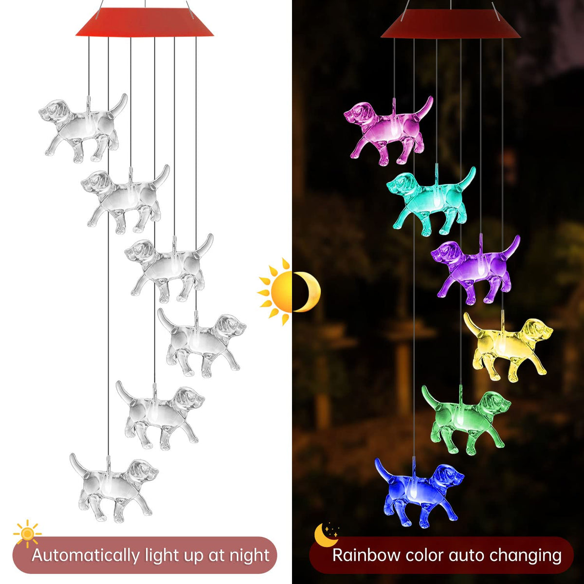 UXORSN wind chime installs easily without wiring or tools.