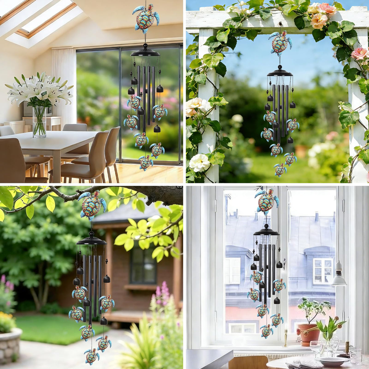 UXORSN garden decor wind chime brightens yards and porches with sound.